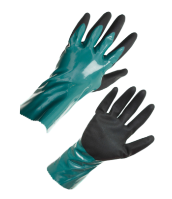 Перчатки химически стойкие нитриловые на трикотажной основе Уфа