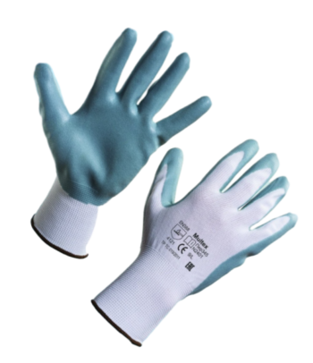 Перчатки МУЛЬТЕКС с губчатым нитриловым серым покрытием Магнитогорск