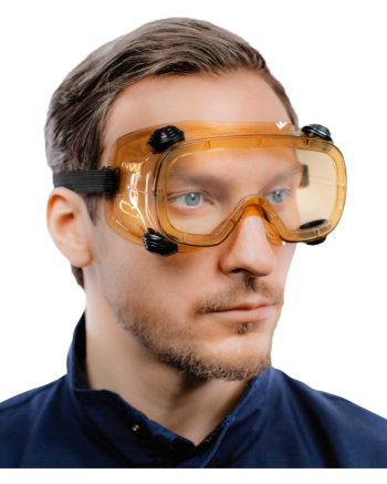 Очки защитные закрытые RUIZ 1 ACETATE прозрачные с непрямой вентиляцией Петрозаводск