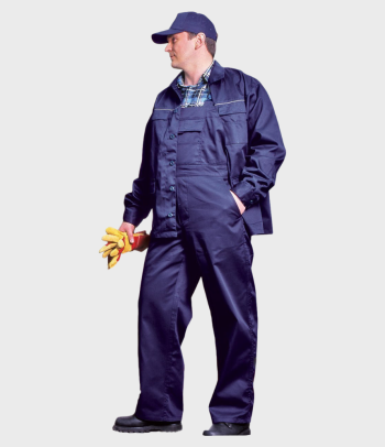 Костюм ВЫМПЕЛ® куртка с полукомбинезоном, темно-синий, смесовая ткань Уфа