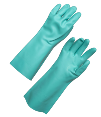 Перчатки химически стойкие нитриловые модель 461 Уфа