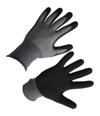 Перчатки ХОРНЕТ-АДАМАС с нитриловым покрытием песочной текстуры, уровень защиты E Орёл